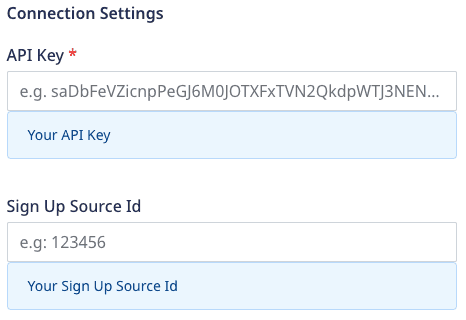 Attentive Tag Connection Settings